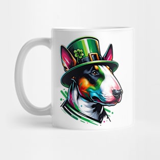 Bull Terrier's Festive Saint Patrick's Day Celebration Mug